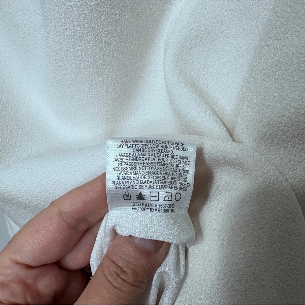 DRESS THE POPULATION Lyla Dress in‎ Off White Sz S - Picture 11 of 11